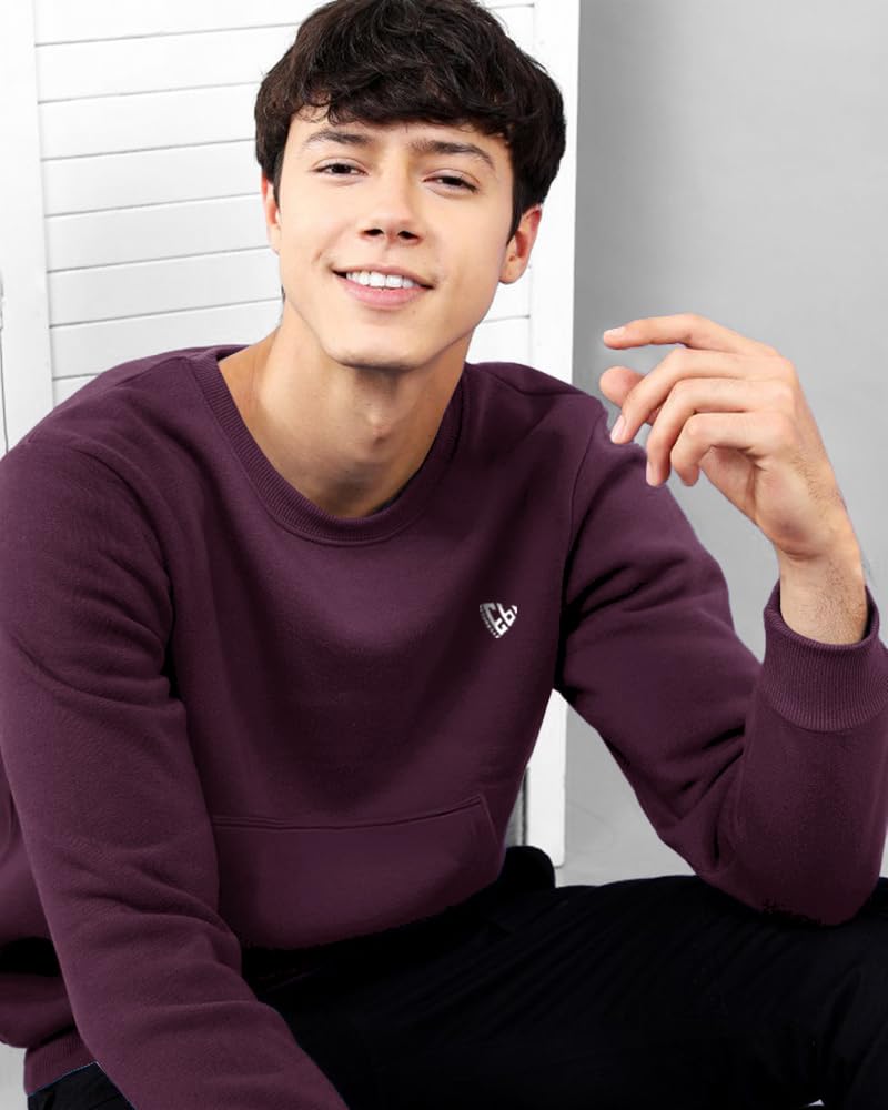 Noble Monk Men's Regular Fit Sweatshirts | Round Neck | Long Sleeve Sweatshirts for Men - Image 2