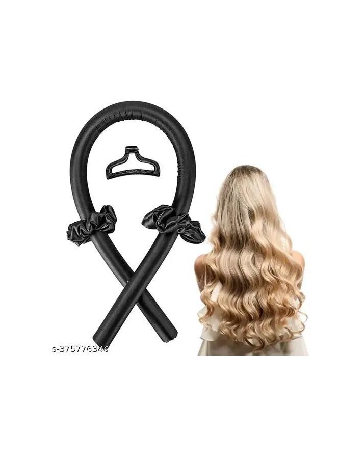 Generic Heatless Hair Curlers – No Heat Satin Curling Rod Headband Set for Long Hair to Sleep In with Hair Clip and Scrunchies, Overnight Soft Lazy Curly Hair Accessories for Women Natural Curly Hair 1PC (RANDOM COLOR)  - Image 2