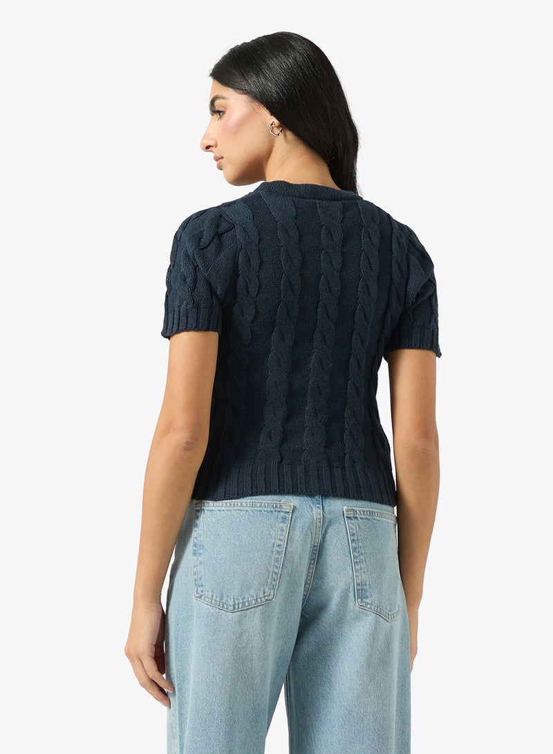 ايلا كارديجان محبوك بالكابل - Image 2