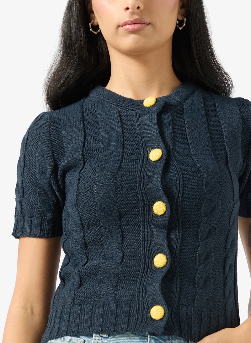 ايلا كارديجان محبوك بالكابل - Image 3