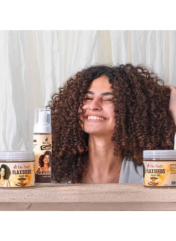 Bio Soft - Bio Soft Curl Flaxseeds Hair Mousse 200ML - Image 1