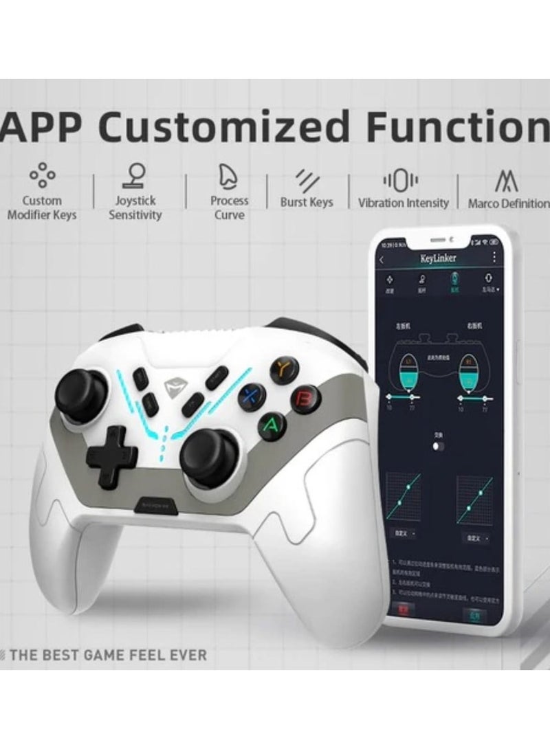 MACHENIKE HG510W Pro Wireless Gamepad Controller USB/Bluetooth 5.0/2.4G, with Programmable ons, Joystick, Hall Trigger, Kaihua Micro Switch, Switch Remote Gamepad for PC, NS, iOS, Android, TV Box - Image 3