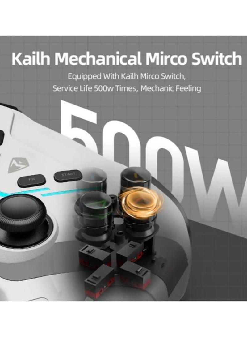 MACHENIKE HG510W Pro Wireless Gamepad Controller USB/Bluetooth 5.0/2.4G, with Programmable ons, Joystick, Hall Trigger, Kaihua Micro Switch, Switch Remote Gamepad for PC, NS, iOS, Android, TV Box - Image 4