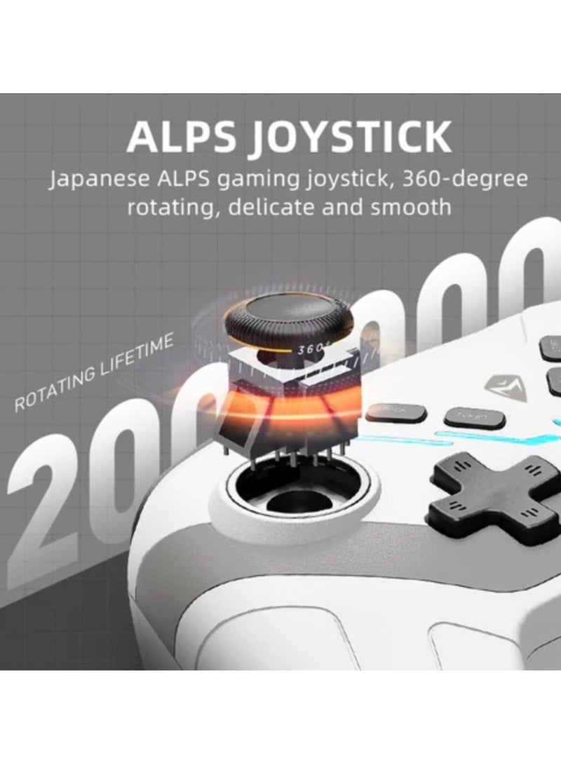 MACHENIKE HG510W Pro Wireless Gamepad Controller USB/Bluetooth 5.0/2.4G, with Programmable ons, Joystick, Hall Trigger, Kaihua Micro Switch, Switch Remote Gamepad for PC, NS, iOS, Android, TV Box - Image 5