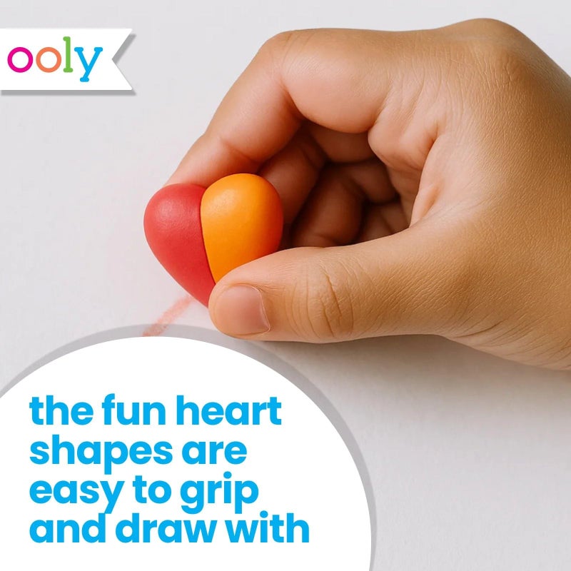 Ooly I Heart Art Erasable Crayons, Twistable Kids Coloring Kit, 12 Bright Colors, Gifts for Kids - Image 5