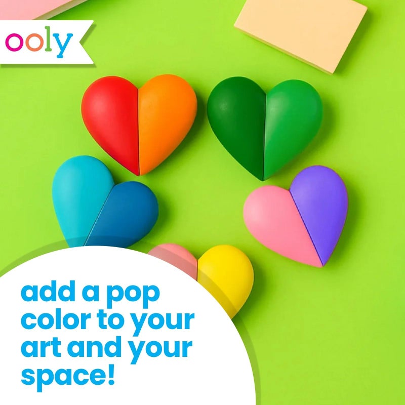 Ooly I Heart Art Erasable Crayons, Twistable Kids Coloring Kit, 12 Bright Colors, Gifts for Kids - Image 4