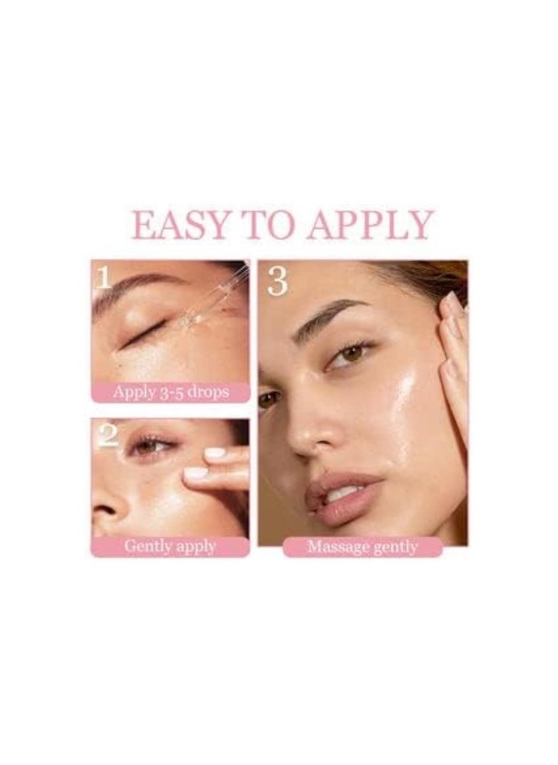 Sakura Face Fluid Essence Moisturizing Skin Shining Cherry Blossom Hyaluronic Acid Serum Essence Shrink Pores Tightening Skin (Niacinamide Serum)
