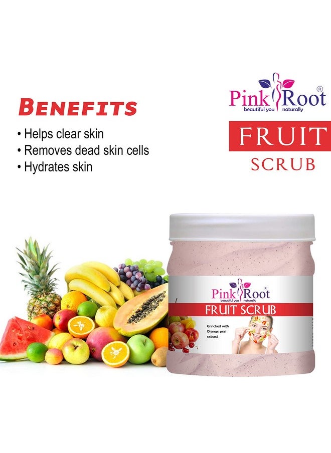 Pink Root - Pink Root Green Tea Pore Cleansing Face Wash 100ml with Fruit Scrub Enriched with Orange Peel Extract 500gm - Image 1