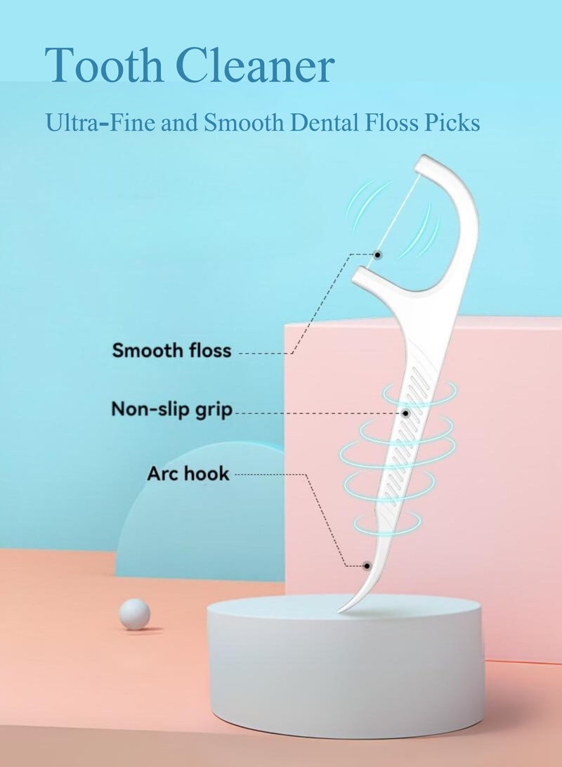 Roroll Automatic Pop-Up Dental Floss Toothpicks Refill Box - 200 pcs - Image 3