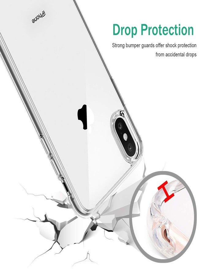 TENOC Case Compatible for Apple iPhone Xs Max 6.5 Inch, Crystal Clear Soft TPU Cover Full Protective Bumper - Image 4