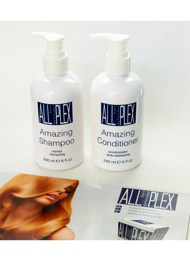 jks International PLEX B.T Amazing Shampoo and Conditioner 8oz with Convenient Pump Duo  - Image 1