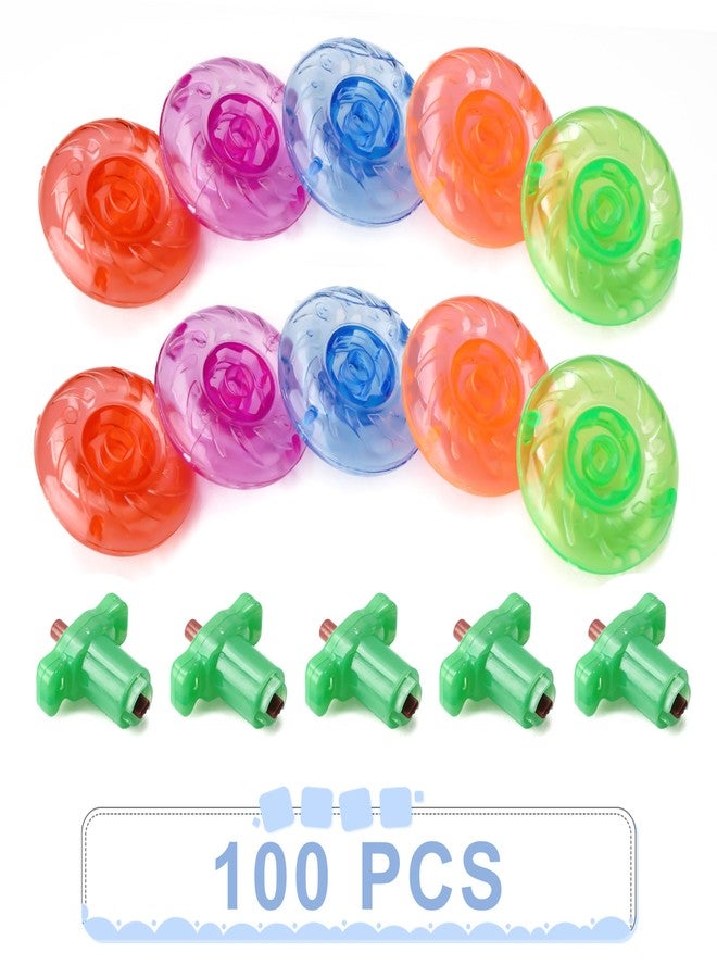 Sepco 100PCS Mini Spinning Tops Novelty Little Gyroscopes Miniature Top Spinner Small Gyro Bulk Toys for Kids Party Favors Easter Egg Fillers Class Prizes - Image 2