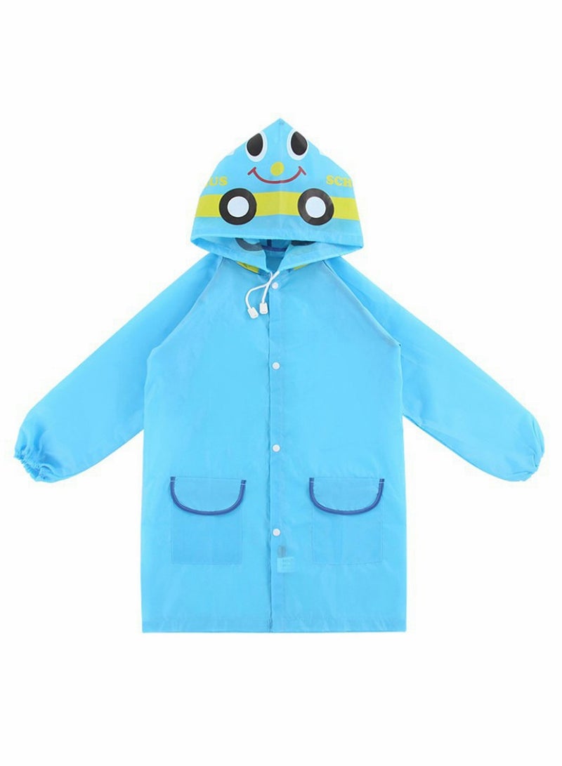 Children's raincoats, Cartoon Kids Rain Jacket, Boys Girls Hooded Rain Poncho Outdoors Kids Transparent Raincoat Student Rain Suit Waterproof Durable Windbreaker - Image 2