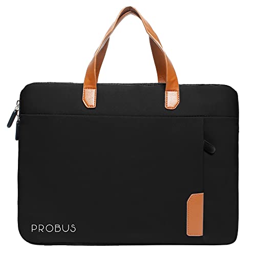 Probus Polyester Travel Laptop Sleeve Case Cover Bag (13 Inch, Black) - Image 1