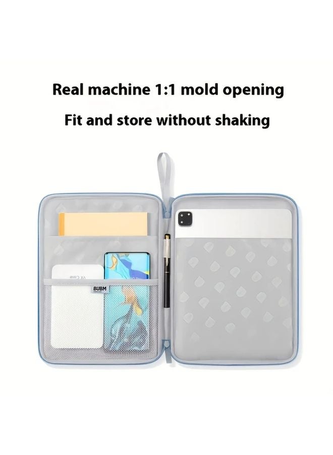 Premium Black PU Leather Tablet Case Stylish Simple Design Portable Durable Fits 11 Inch Ideal for Business Travel - Image 3