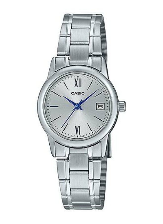CASIO Women's Analog Stainless Steel Watch LTP-V002D-7B3 Silver  - Image 1