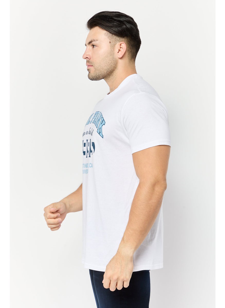 Paul Frank - Men Crew Neck Short Sleeves Graphic Print T-Shirt, White - Image 1
