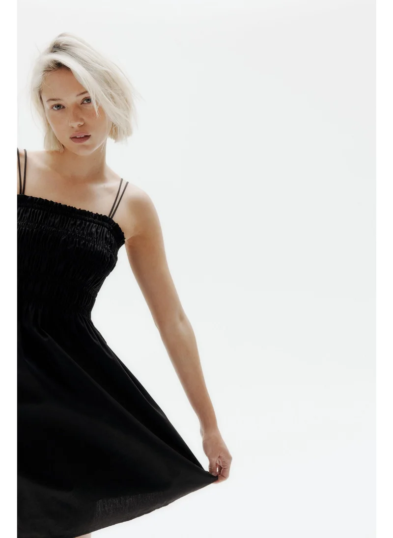 اتش اند ام Smocked-bodice cotton dress