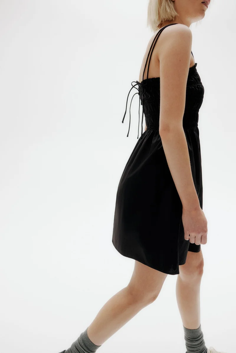H&M Smocked-bodice cotton dress