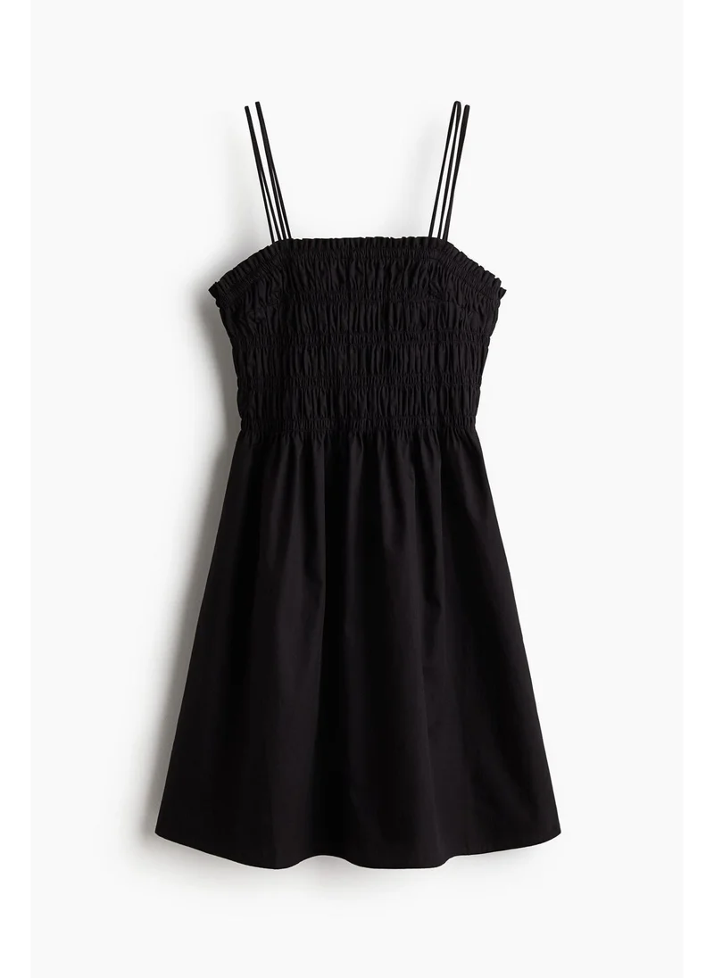 H&M Smocked-bodice cotton dress