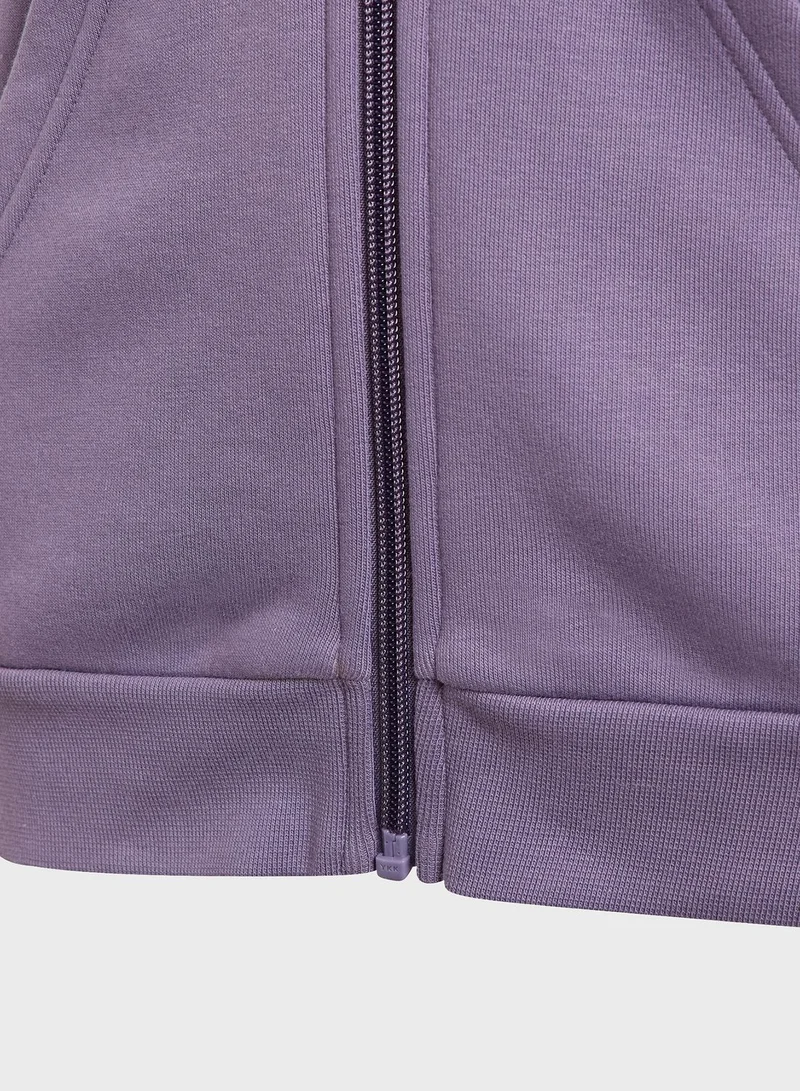 Adidas Essentials 3-Stripes Fleece Full-Zip Hoodie