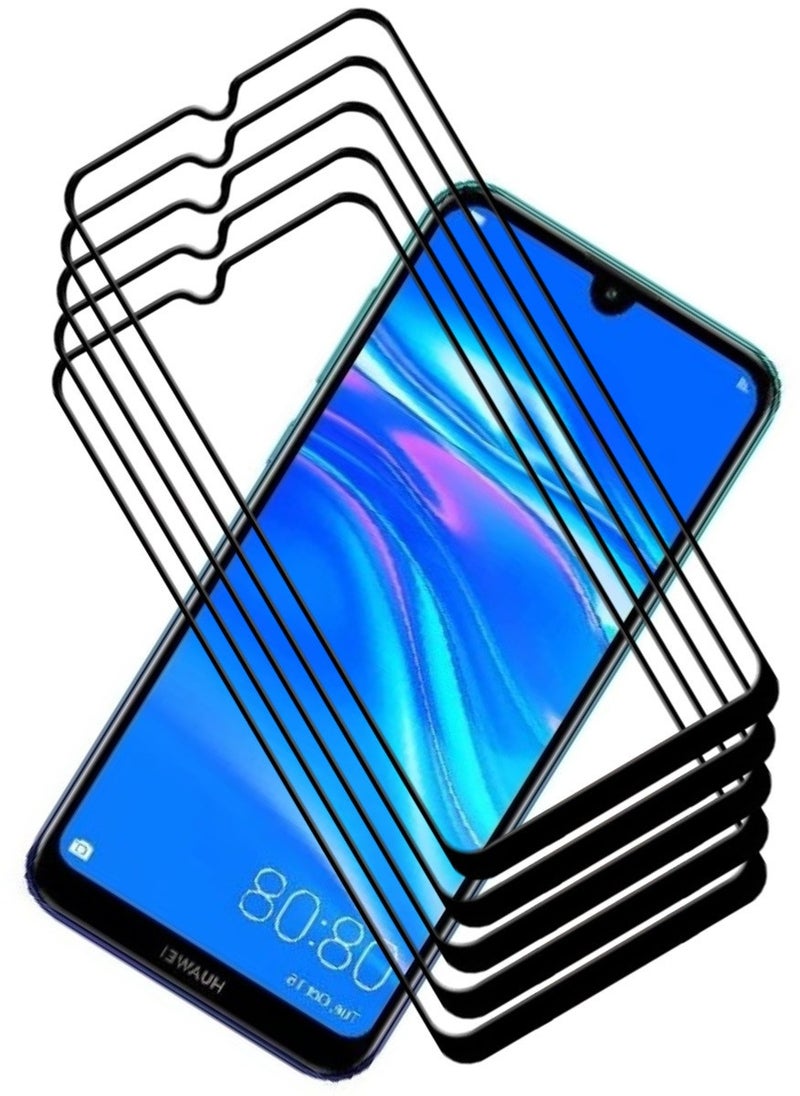 ACLIX 5 Pieces Antistatic ESD Dustproof Premium Quality High Definition Tempered Glass Screen Protector Designed For Huawei Y7 (2019) - Image 1