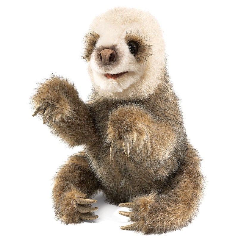 Folkmanis Baby Sloth Hand Puppet - Image 1