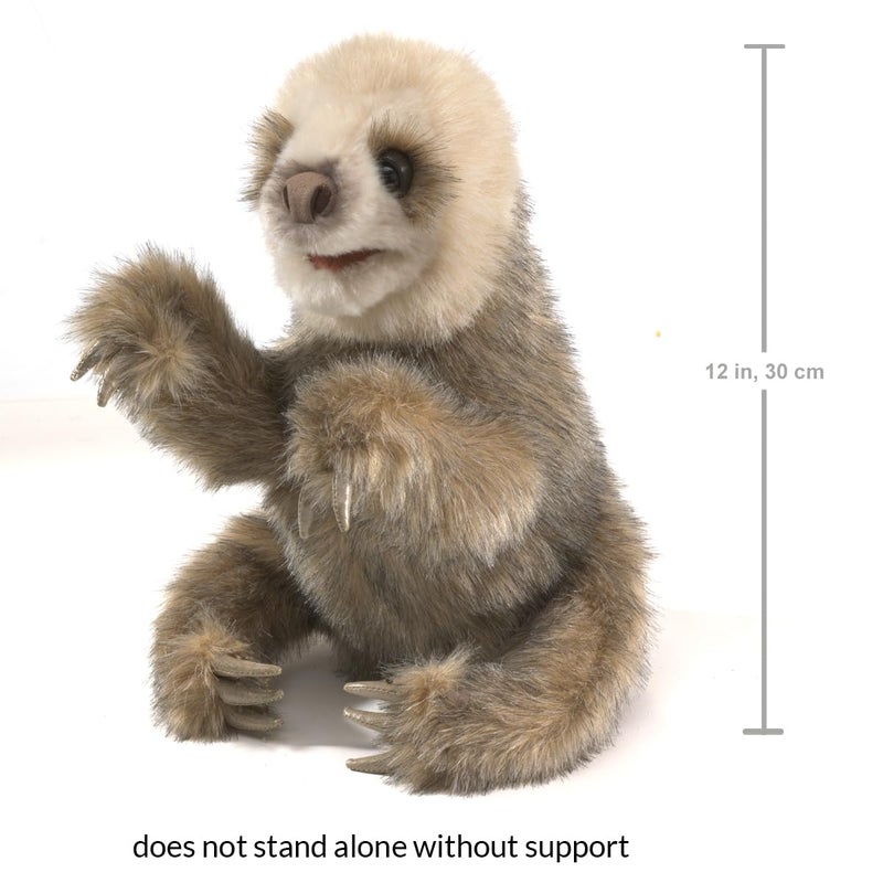 Folkmanis Baby Sloth Hand Puppet - Image 4