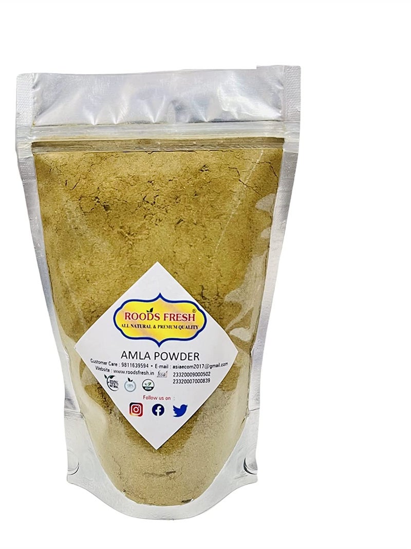 Roods Fresh Organic Amla Indian Gooseberry Powder for Hair and skin 250 gram - Image 1