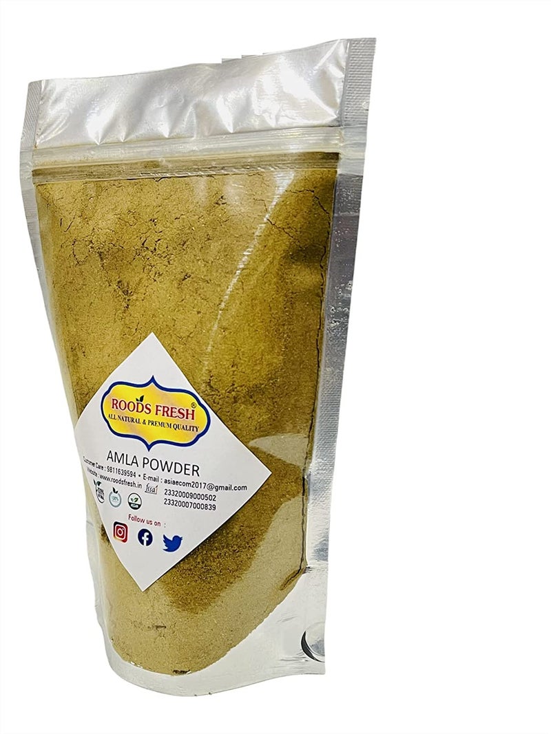 Roods Fresh Organic Amla Indian Gooseberry Powder for Hair and skin 250 gram - Image 2