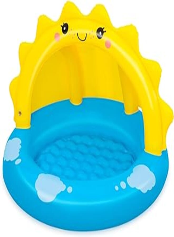 Bestway 40" x 38" x 28"/1.01m x 97cm x 71cm Sunny Days Shaded Kiddie Pool