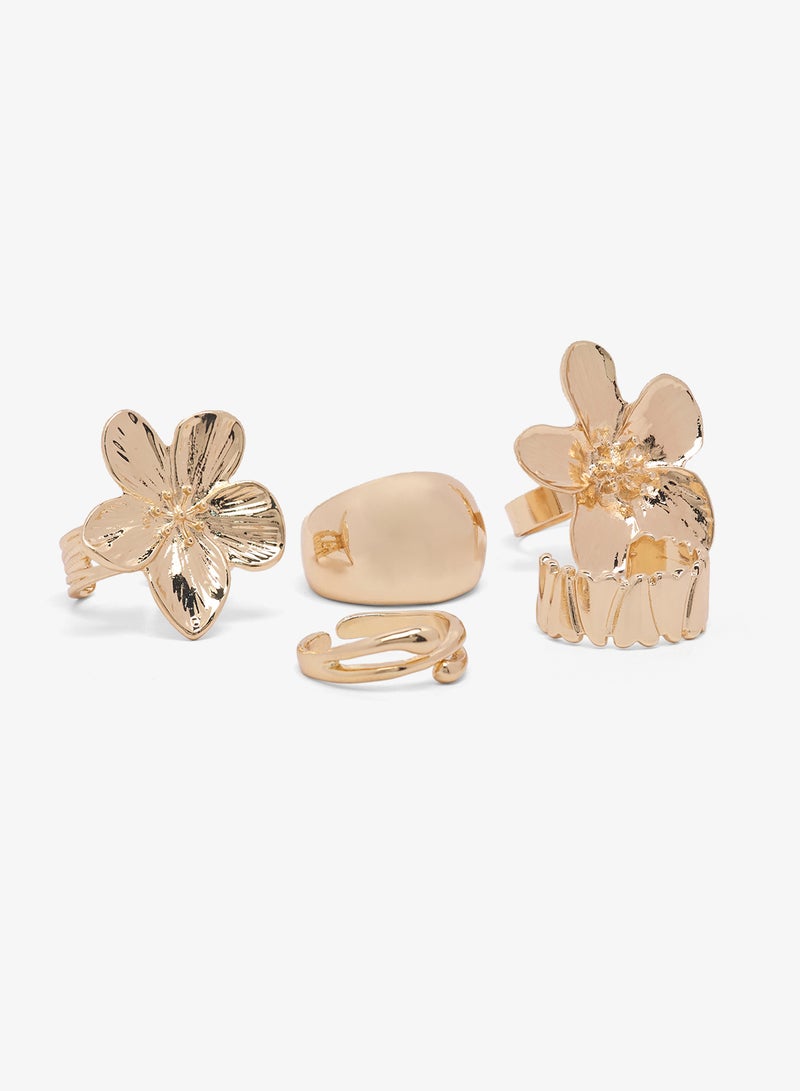 Ginger Chunky Gold Rings - Image 1