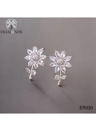 Platinum & Rhodium Plated Flower Earrings with Cubic Zirconia Elegant Design - https://f.nooncdn.com/p/pzsku/Z67FBB5403796FDF59F54Z/45/_/1774474071/e2e5027f-e5ff-41b1-b772-ce844c786bd8.jpg