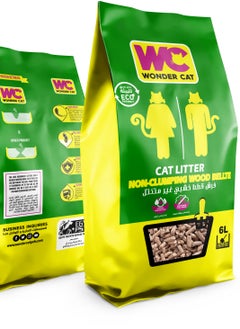 Wonder Cat Wonder Cat NON - CLUMPING WOOD CAT LITTER 6L  - Image 1