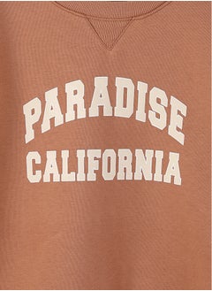 LC WAIKIKI Crew Neck Printed Long Sleeve Girl Sweatshirt  - Image 3