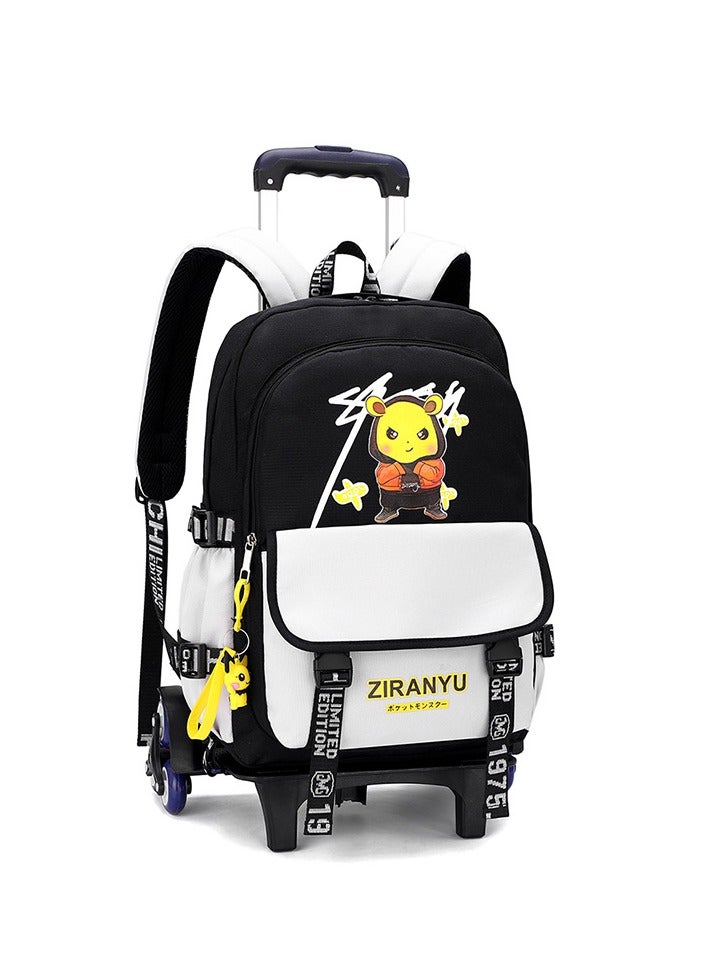 Generic Pull up backpack, student backpack with six wheels and ladder climbing capability  - Image 1