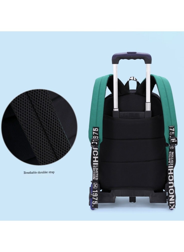 Generic Pull up backpack, student backpack with six wheels and ladder climbing capability  - Image 2
