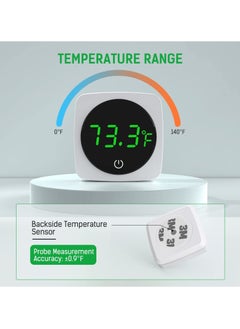 Y&D SYOSI Digital Aquarium Thermometer, LED Display Thermometer for Fish Tank Accurate Temperature Sensor High to ±0.9°F with touch screen  - Image 3