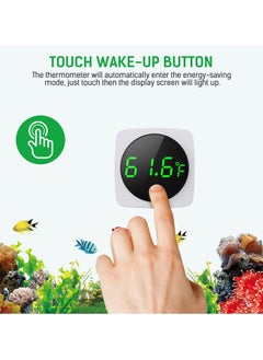 Y&D SYOSI Digital Aquarium Thermometer, LED Display Thermometer for Fish Tank Accurate Temperature Sensor High to ±0.9°F with touch screen  - Image 4