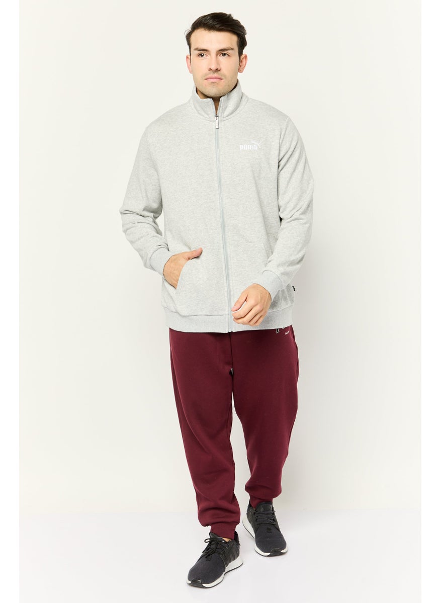 PUMA Men Sportswear Fit Long Sleeve Outdoor Sweatshirt, Light Grey  - Image 2