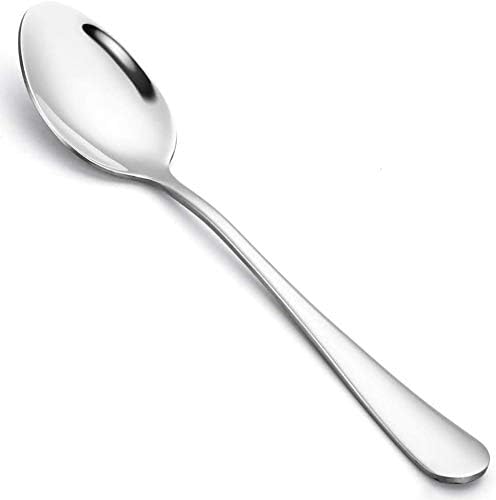 TAGROCK Stainless Steel Round Flatware Cutlery Dinner Table Spoons for Daily Use, Set of 12 - Image 2