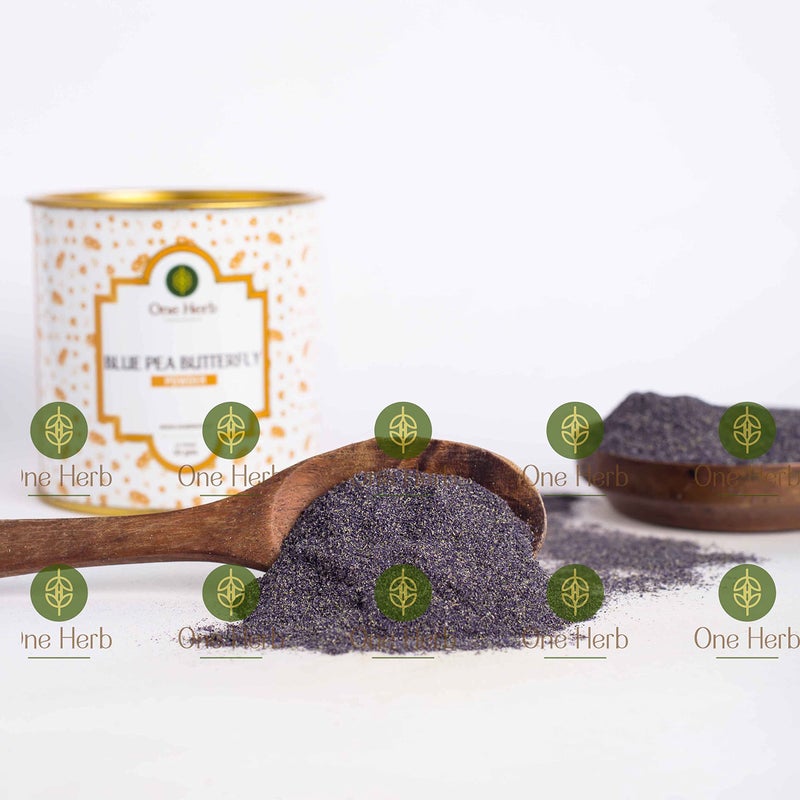One Herb - Blue Pea Tea Butterfly Powder 50 grams, Blue Matcha, Helps Improve Eyesight, DIY for Facemask, Skin Care, Cocktails, Herbal Tea - Image 3