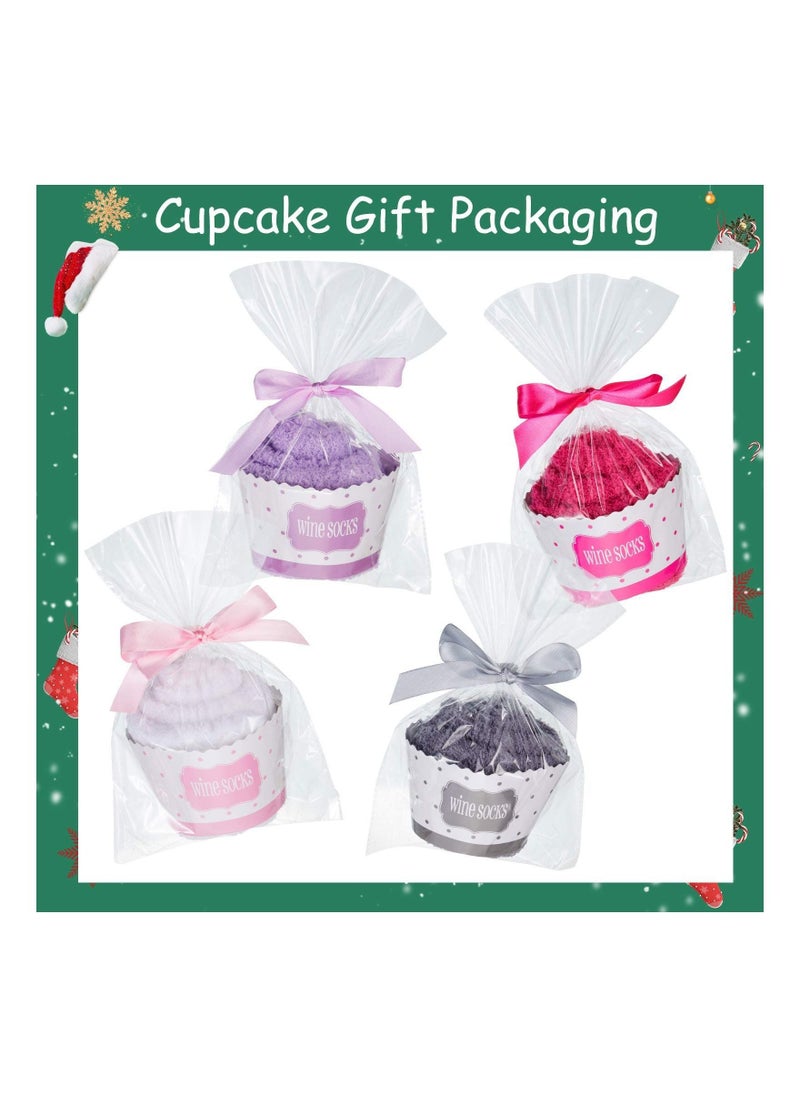 Generic - Gift Socks, "If You Can Read This Bring Me Some Wine" with Cupcake Gift Packaging Funny Novelty Luxury (4 Pairs) - Image 1
