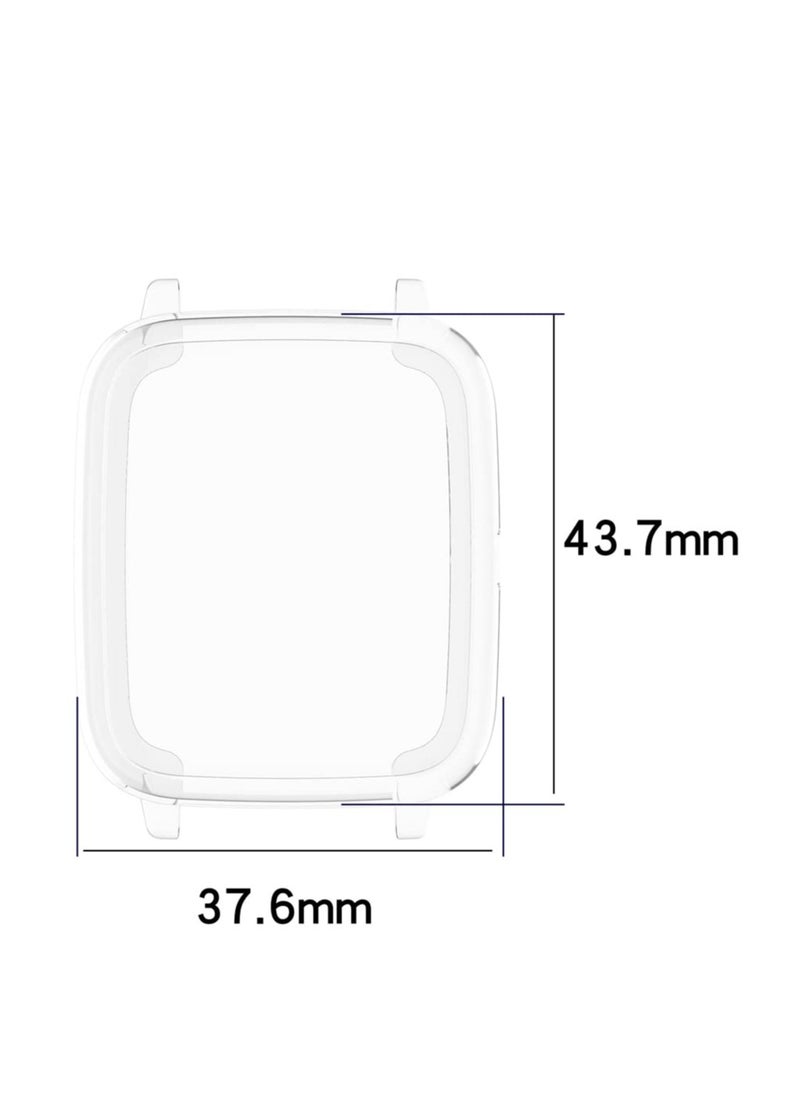 Case Compatible with ID205L/Willful SW021 Smartwatch Case Soft TPU Shockproof Bumper Screen Protector Case for ID205L