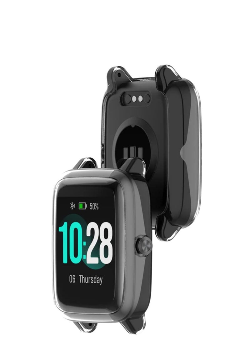 Case Compatible with ID205L/Willful SW021 Smartwatch Case Soft TPU Shockproof Bumper Screen Protector Case for ID205L
