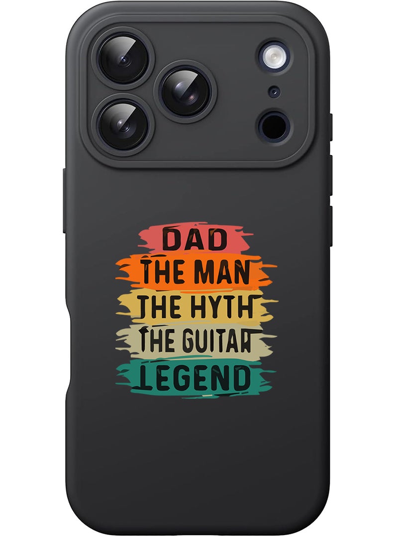 Theodor Protective Slim Fit Case Liquid Silicone Cover with Full Body Protection Anti-Scratch Shockproof Case For Apple iPhone 17 Pro Max (Black) Dad-01 - Image 1