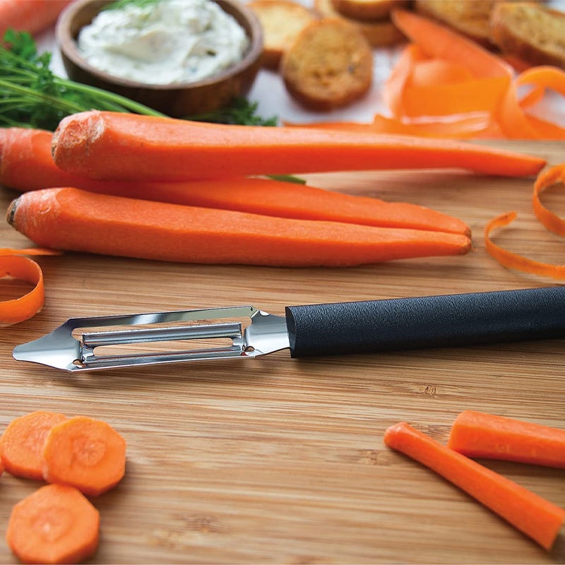 Rada Cutlery Deluxe Vegetable Peeler, Black Handle - Image 5