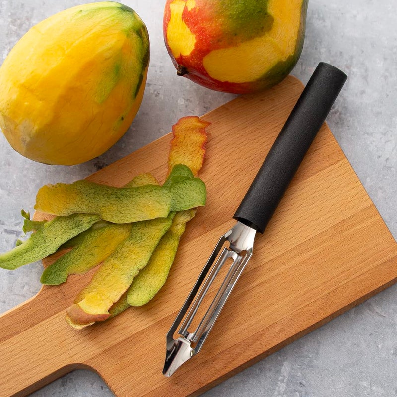 Rada Cutlery Deluxe Vegetable Peeler, Black Handle - Image 4