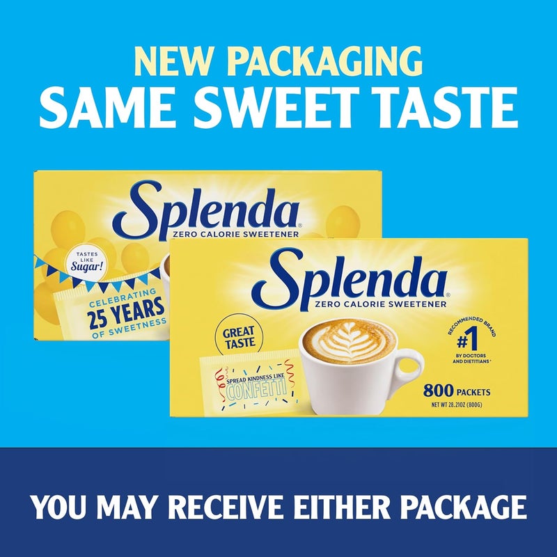 SPLENDA Zero Calorie Sweetener Value Pack - 800 Count Packets - Image 3