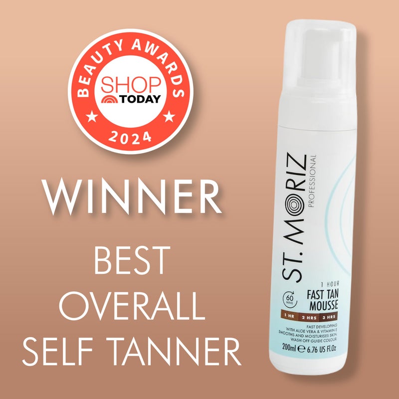 St. Moriz St Moriz Professional 1 Hour Fast Self Tanner Mousse, Light to Dark â€“ Instant, Express Self Tanner Foam for a Golden, Natural Looking Fake Tan with Aloe Vera & Vitamin E - Vegan (6.76 fl oz) - Image 2